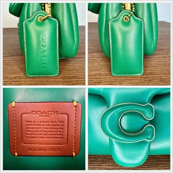 Coach Pillow Tabby Shoulder Bag 26 in Green - Picture 9 of 11